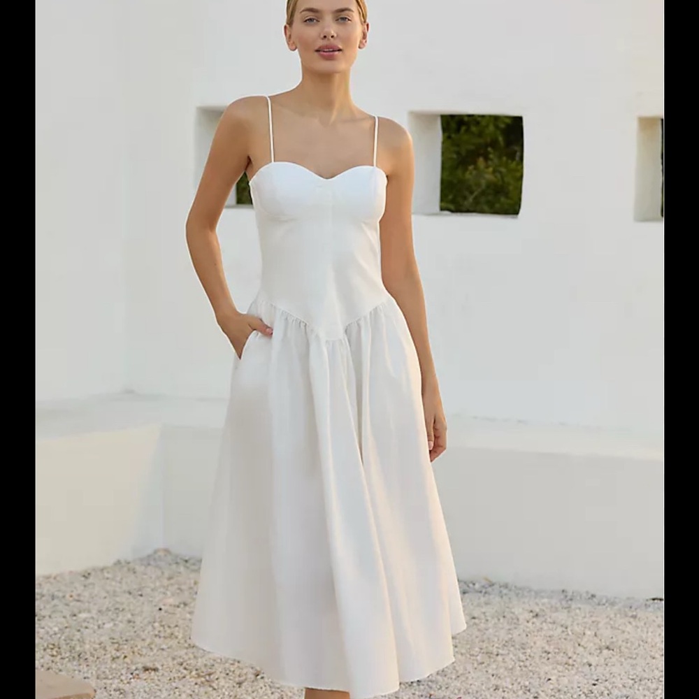 Encantadore Emma Drop-Waist Midi Dress